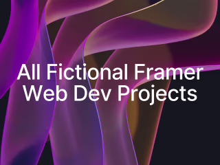 All Framer Web Development Projects 👨‍💻