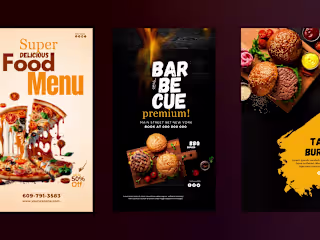 Elegant Food Menus, Flyers, Posters, Ads on Behance
