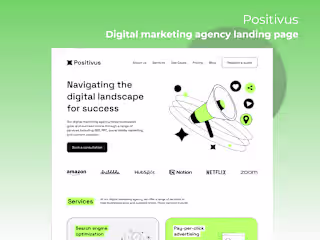 Positivus - Marketing Agency Landing Page