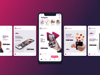 Rill app instagram - facebook post designs :: Behance