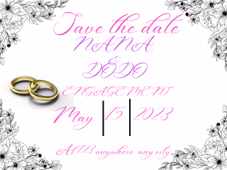 Wedding invitation card