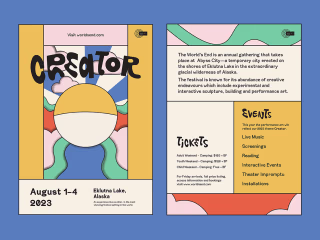 Brand Design & Illustration for Creator Festival on Behance