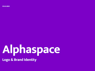 Alphaspace Logo and Brand identity Design 