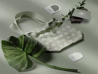 Brand Identity for Verdoe, eco-friendly purse brand
