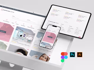 UX/UI Design for Clinics web app - Easteclinic Center