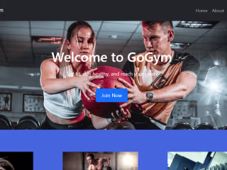 Gym website made using HTML, CSS, Javascript, React and GSAP