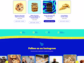 Protein Cookies Shopify Design and development from scratch