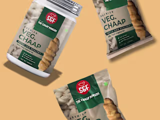 Frozen Soya Chaap Packaging Design