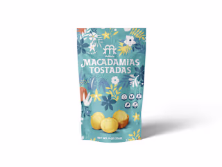 Makmia Macadamias Tostadas · Packaging ::