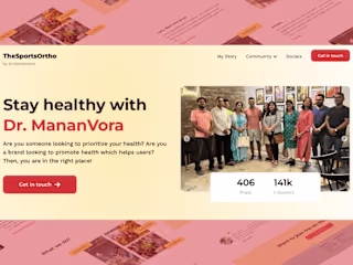 CaseStudy : Designing a landing page for an Internet Creator