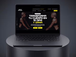 Landing Page Website for Fitness Sales Funnel