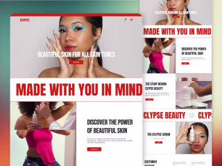 Web Design for A Beauty Brand