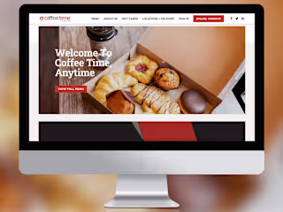 Custom WordPress Website - Coffee Time