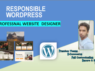 I will responsible wordpress website design or blog