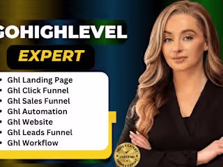 I will gohighlevel landing page gohighlevel website ghl automati