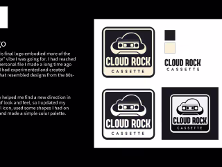 Mock Branding- Cloud Rock Cassette