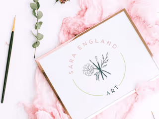 Sara England Art Logo Design | Erica Neubauer 