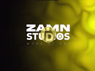 Interactive Hero Section for Zamn Studios with Spline3D