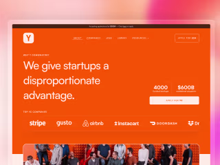 Y Combinator Landing Page Redesign