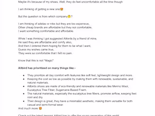 Cold email for Allbirds