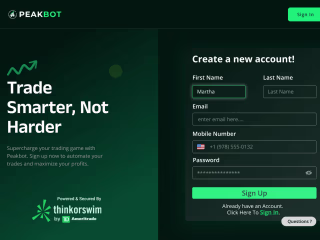 Elevating UX/UI for PeakBot