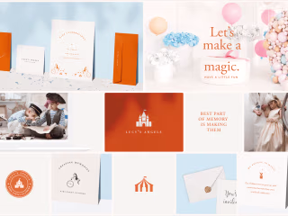 Branding for luxury children’s event planning service