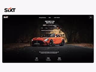 Sixt Car Rental | Hero-Redesign