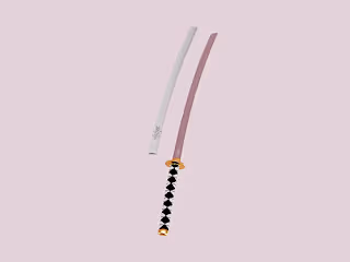Stylized Katana 3D Model Creation