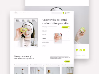 Skincare Website Design