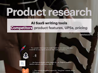SaaS product research: Analysis of AI Book Generation Apps