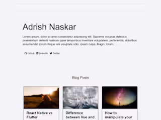 CRUD Blog Application