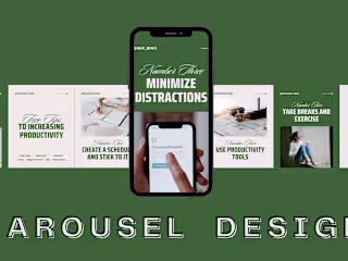 Designed attractive LinkedIn and Instagram carousels
