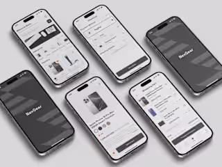 NexGear Mobile App UI Design