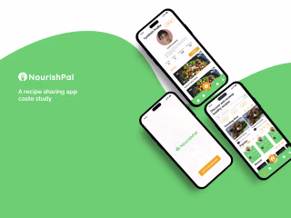 A case study on a recipe shating app on Behance