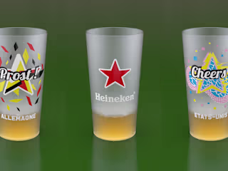 3D Plastic Cups for Heineken