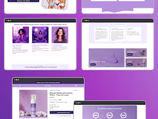 Landing page & Product page for cosmetic brand