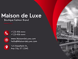 Project 2: Luxury Business Card Design for Boutique Fashion Bran