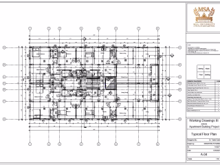 Apartment Building Technical Drawings 