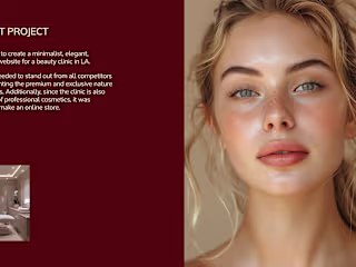 Beauty clinic Website design and development
