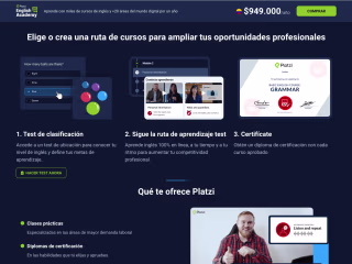 English Academy Landing Page Design