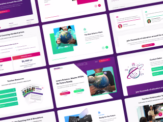 Landing Page Design and Implementation for Merge EDU
