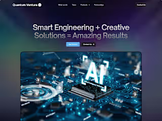 Building Quantum Ventura's Main Website