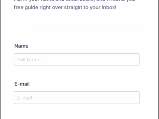 Dating landing page/email capture page