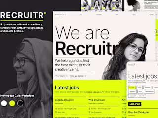 RECRUITR® - Recruitment agency Framer Template