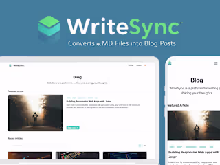 GitHub - tayormi/writesync: A modern, responsive blog engine bu…