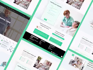 Healthcare and homecare website design | Wordpress Elementor