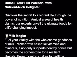 Unlock Your Full Potential with Nutrient-Rich Delights!
