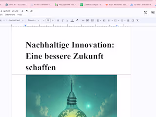 writing the article in the German language for their guest post 