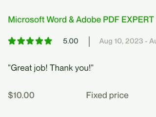 Microsoft Word & Adobe PDF EXPERT Assistant