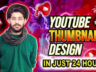 I will design amazing YouTube thumbnails that attract viewers